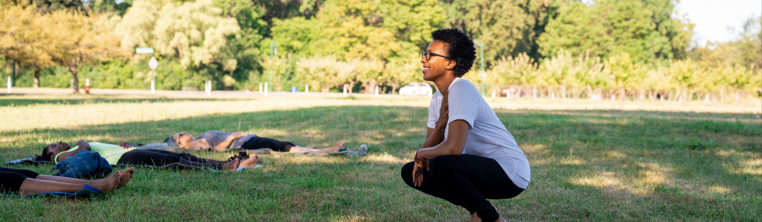 yoga in the park